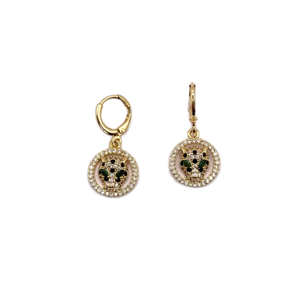 Jaguar Medallion Earrings