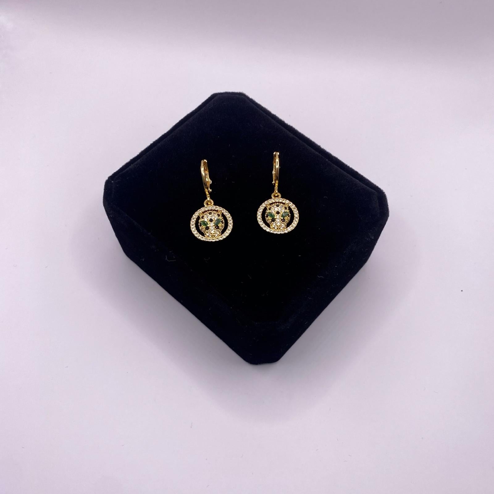 Jaguar Medallion Earrings