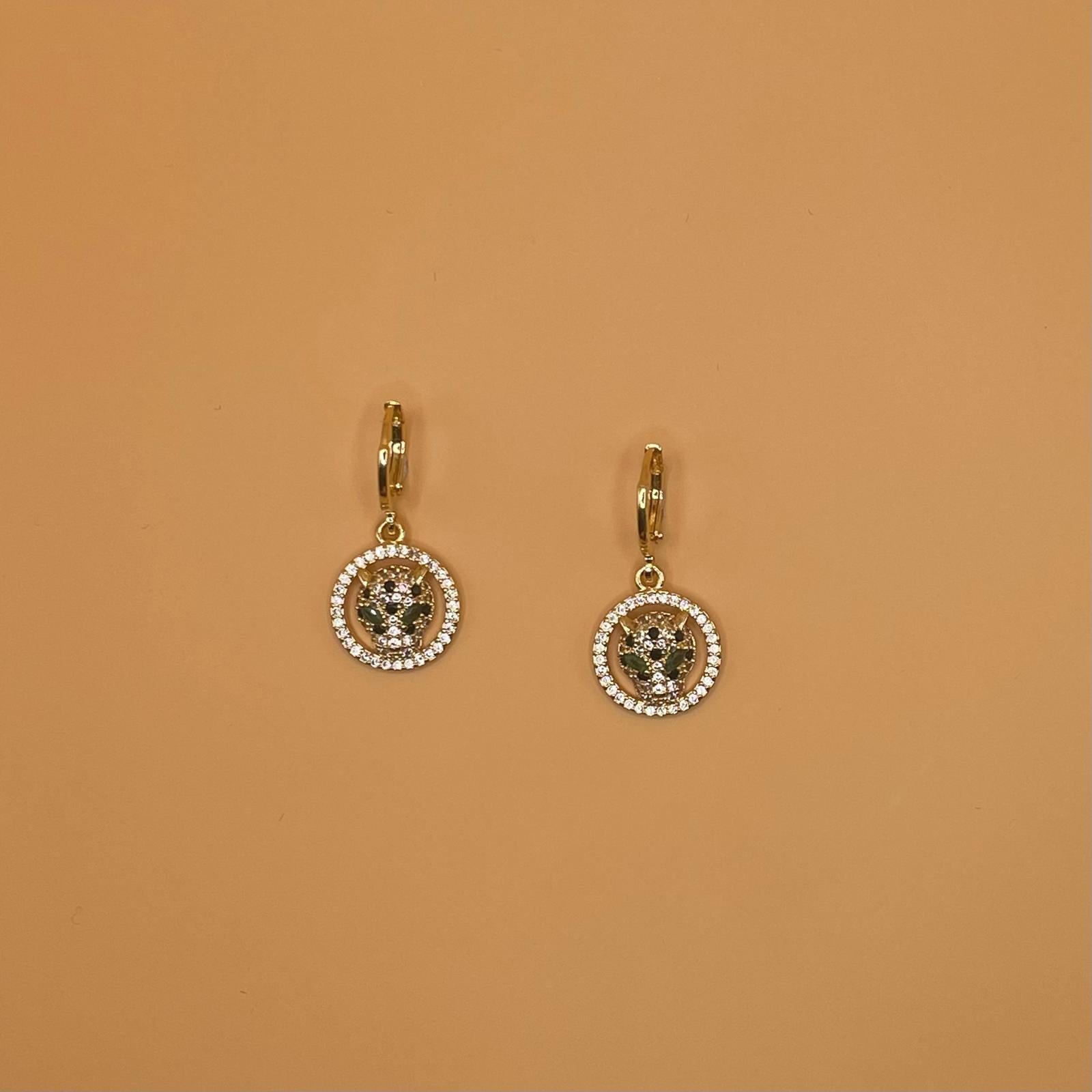 Jaguar Medallion Earrings